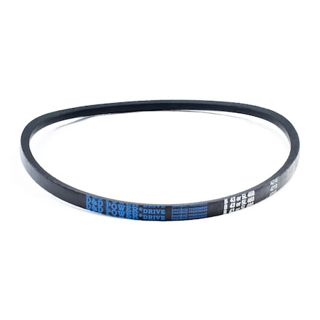 D&D B43/5L460 Classical V-Belt, 46 in Outside Length, 21/32 in Top Width, 1 Ribs B43/5L460